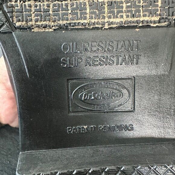 Dr. Scholls Mens Black Oil & Slip Resistant Leather Work Shoes Advanced Comfort - Picture 4 of 7